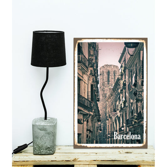 Blechschild - Barcelona Wohnbeispiel