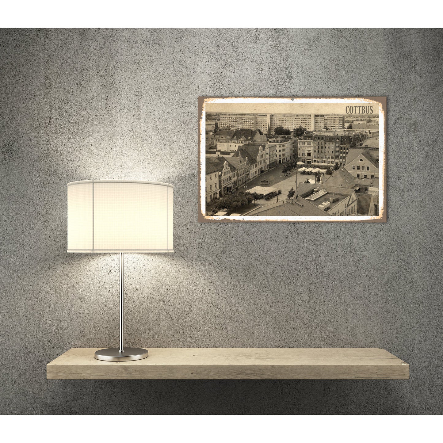 Blechschild - Cottbus Wohnbeispiel