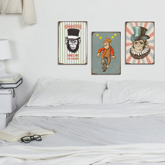 Blechschild - Sir Ape Wohnbeispiel