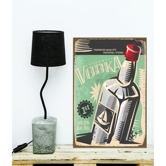 Blechschild - Vodka Wohnbeispiel