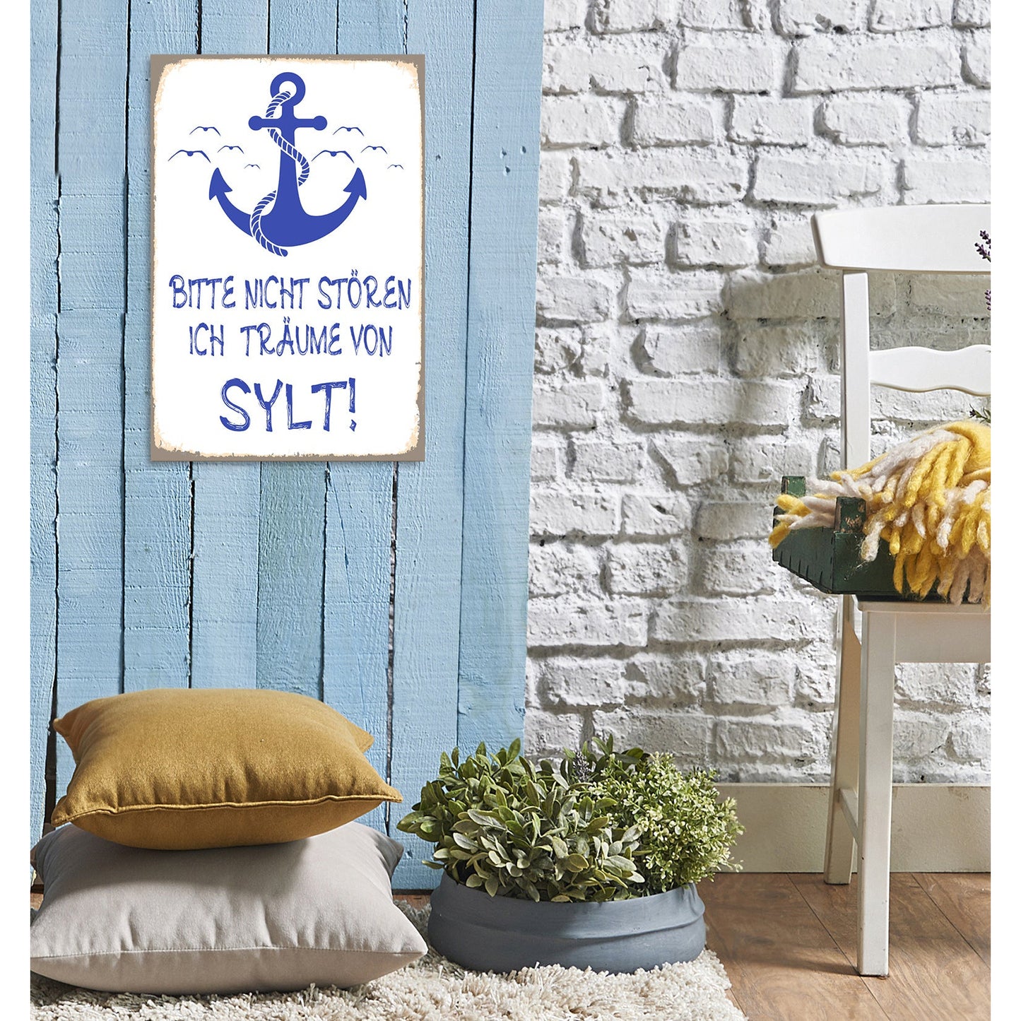 Blechschild - Bitte nicht stören.. Wohnbeispiel