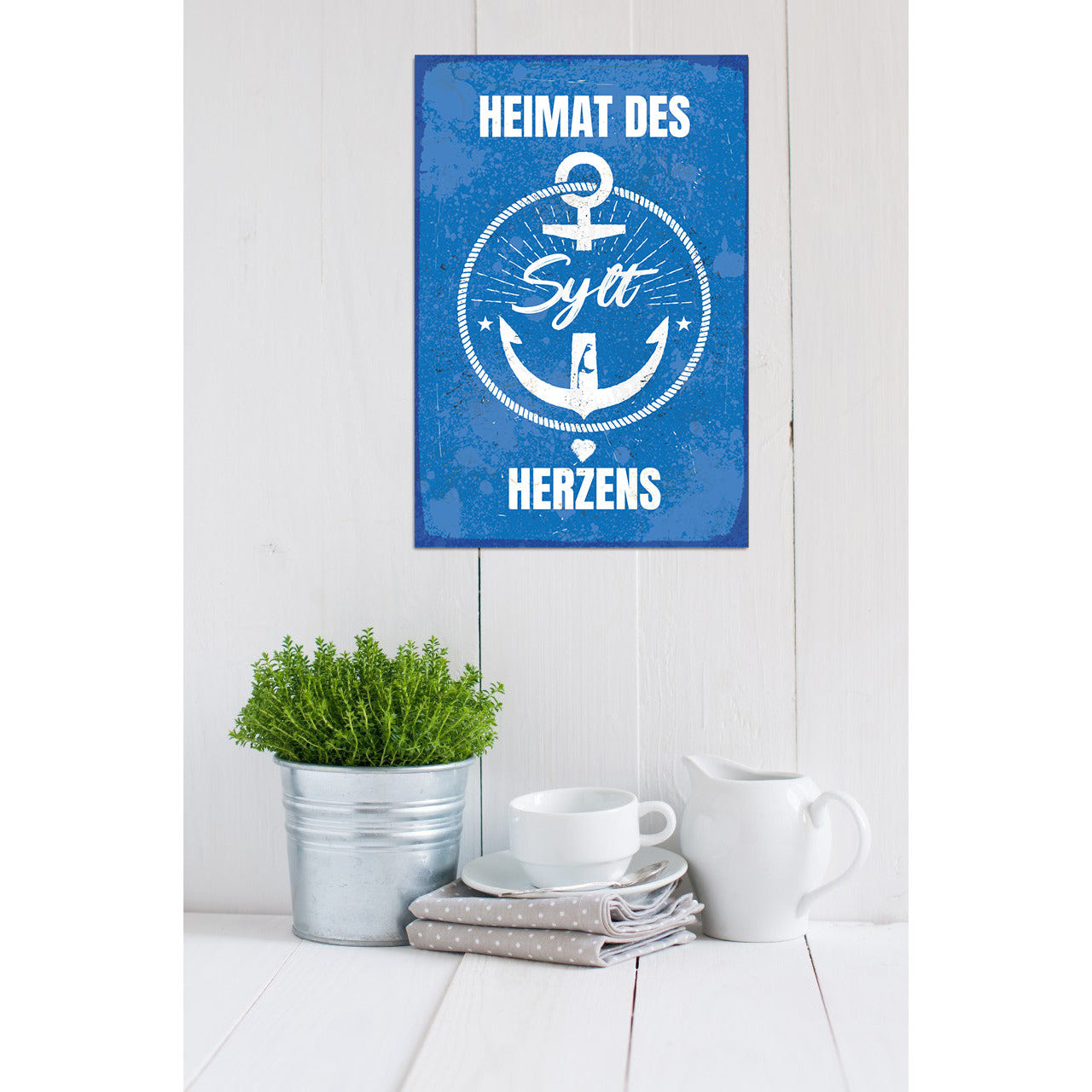 Blechschild - HEIMAT Wohnbeispiel