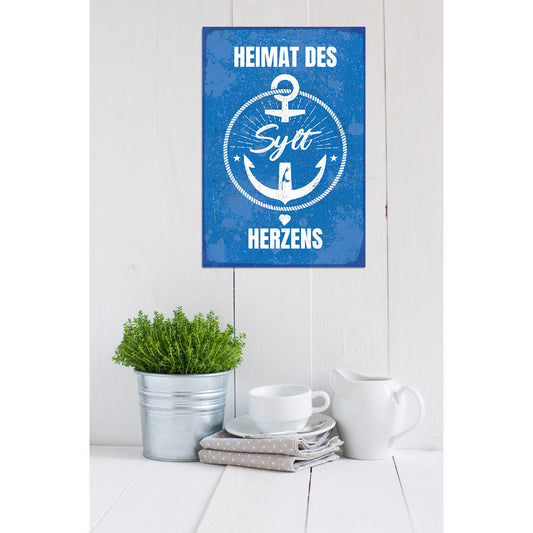 Blechschild - HEIMAT Wohnbeispiel