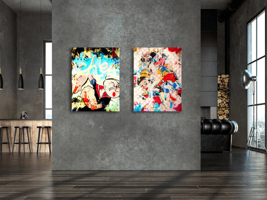 Acrylglasbild - POP-EYE 2 Wohnbeispiel