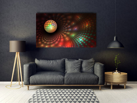 Acrylglasbild - Stroboscope Disco Wohnbeispiel