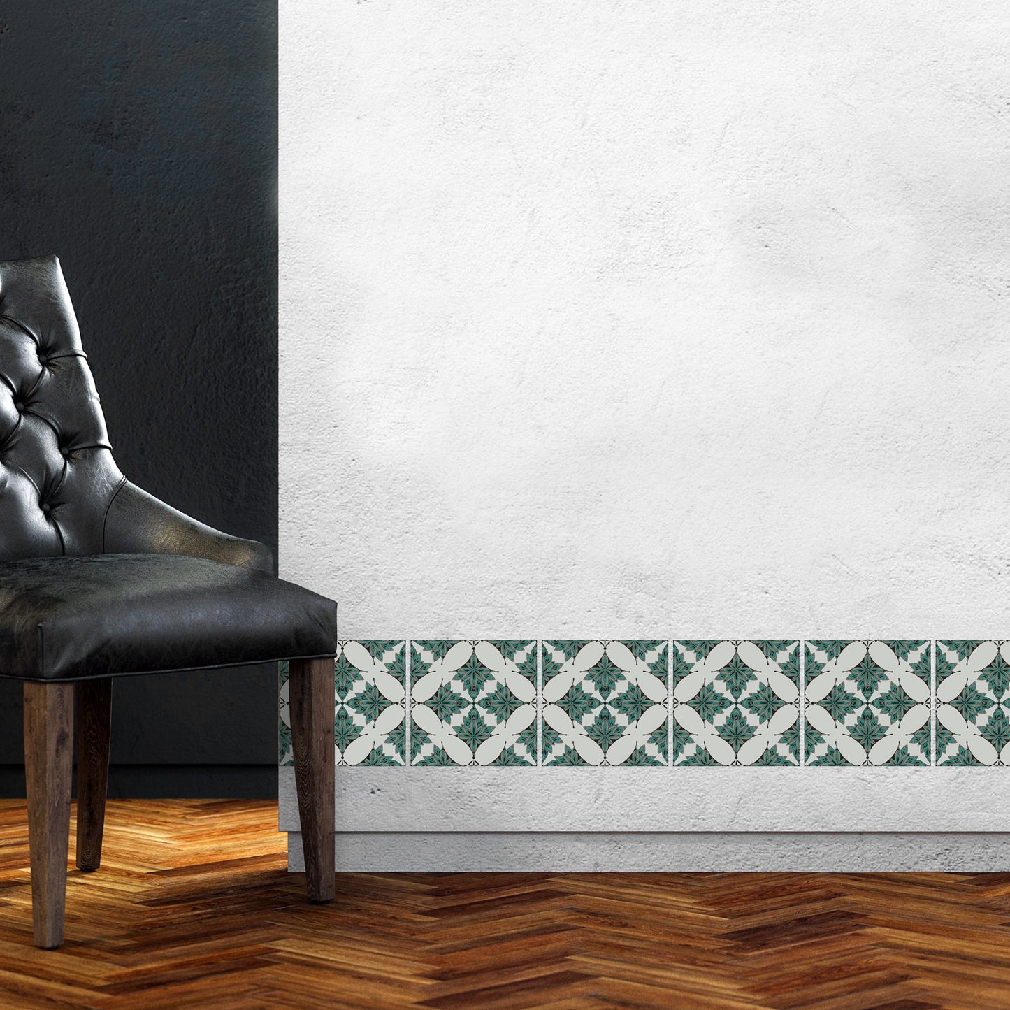 Stickerfliesen - Nele 12er-Set Wohnbeispiel