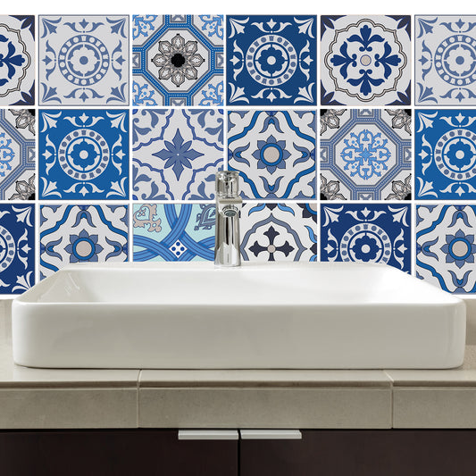 Stickerfliesen - Strus 12er-Set Wohnbeispiel