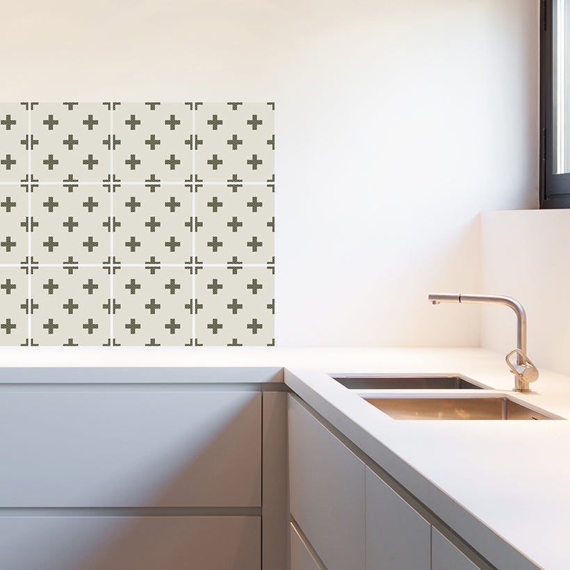 Stickerfliesen - Aineo 12er-Set Wohnbeispiel