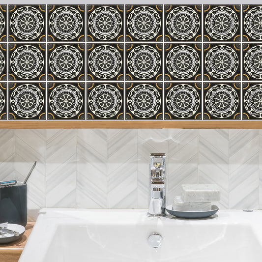 Stickerfliesen - Ines 12er-Set Wohnbeispiel