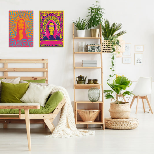 Blechschild - Pink Wohnbeispiel