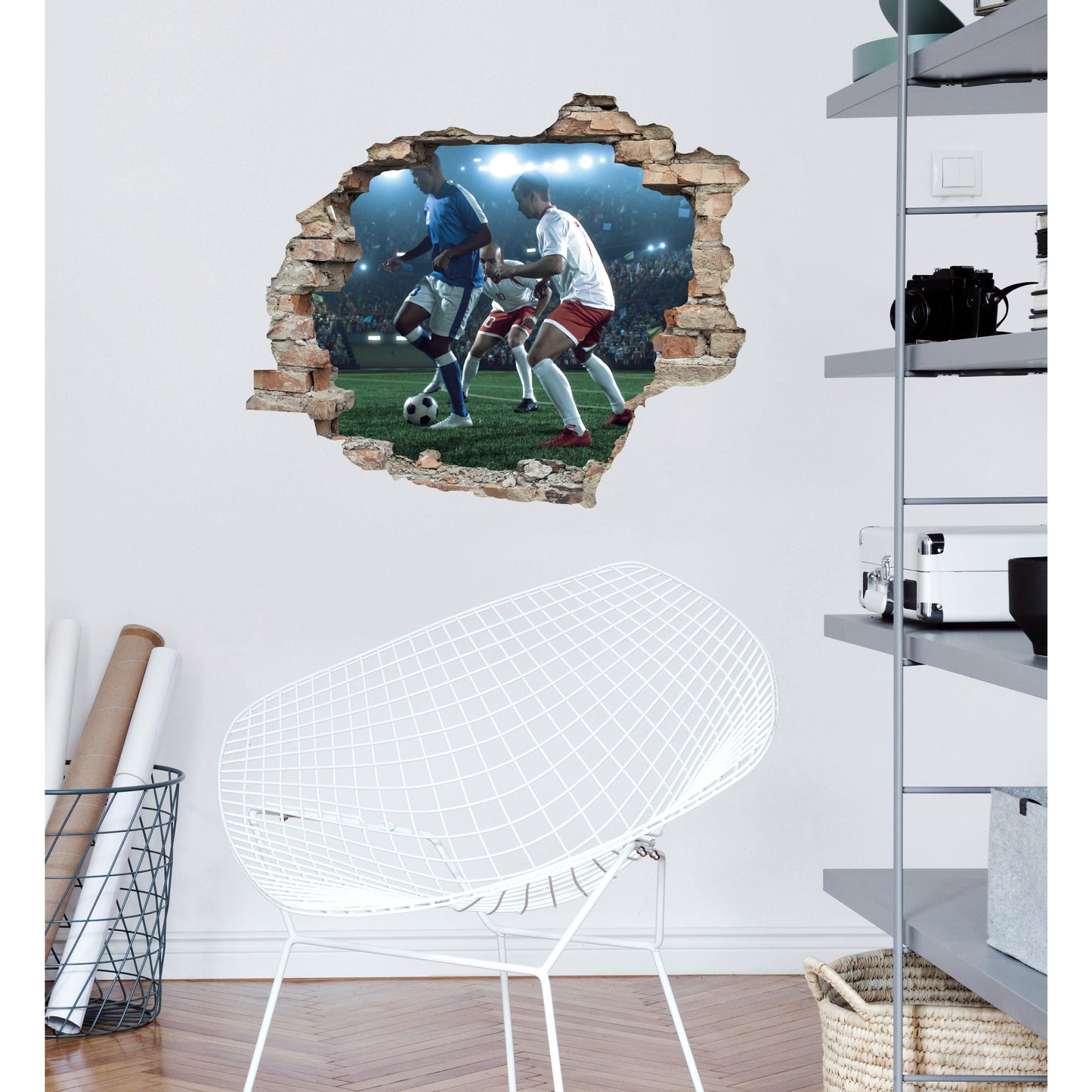 3D-Effekt - Soccer Team Wohnbeispiel