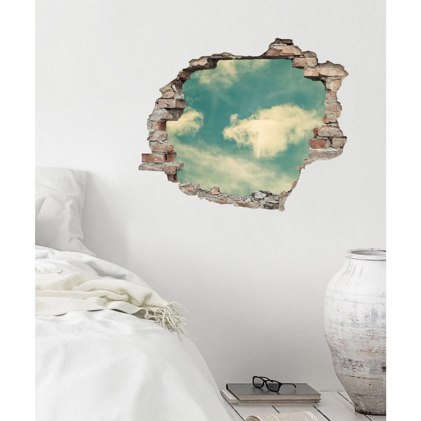 3D-Effekt - Wolkenhimmel Wohnbeispiel