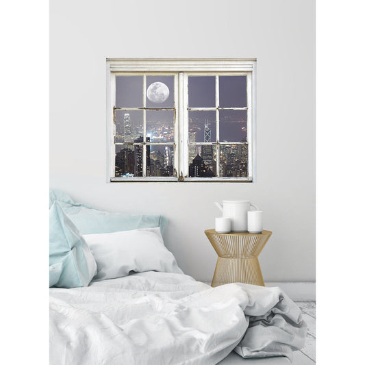 3D-Effekt - City in the Moonlight Wohnbeispiel