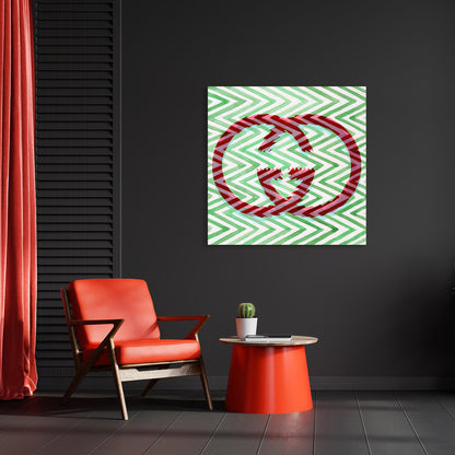 Acrylglasbild - GG Green Wohnbeispiel