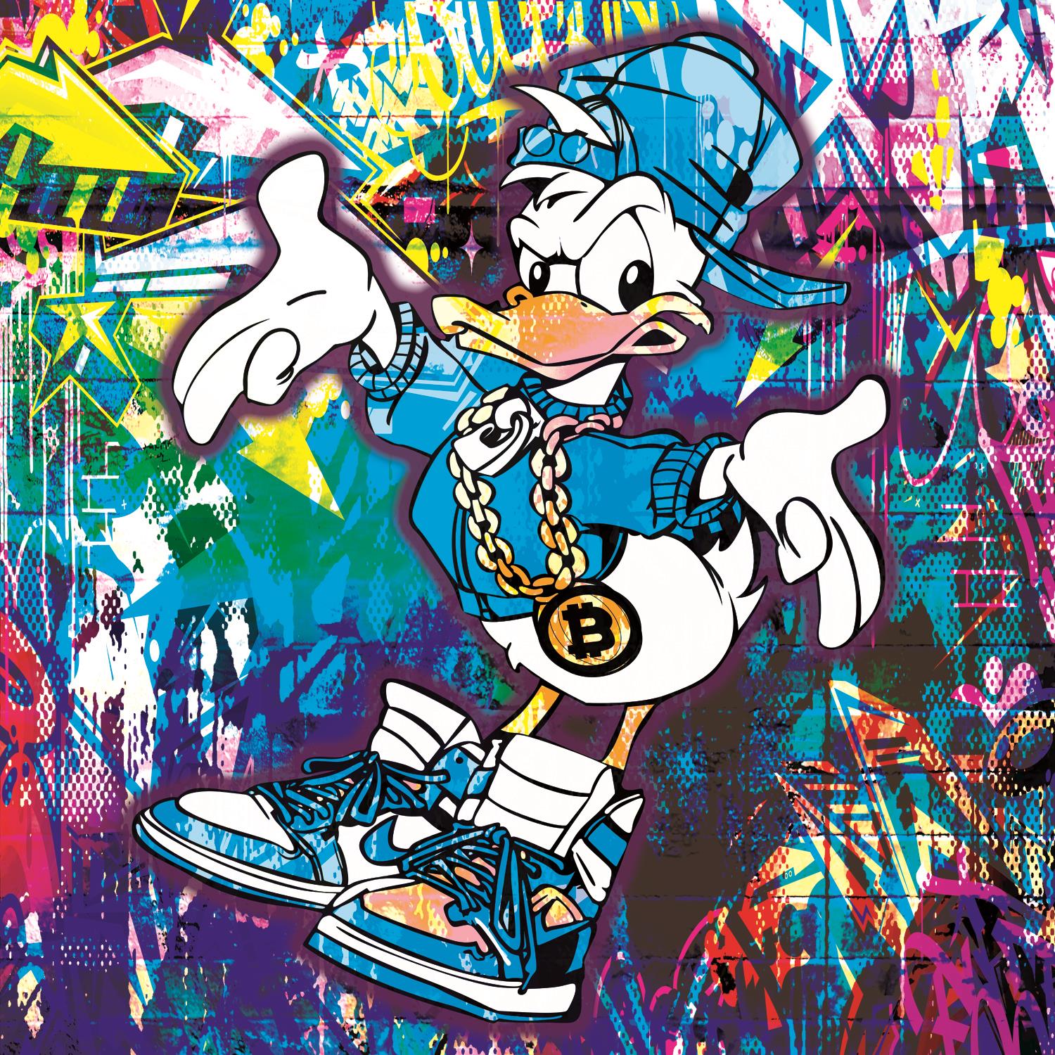 Acrylglasbild - Bitcoin Donald Artikelbild