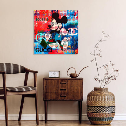 Acrylglasbild - Rich Mickey Wohnbeispiel