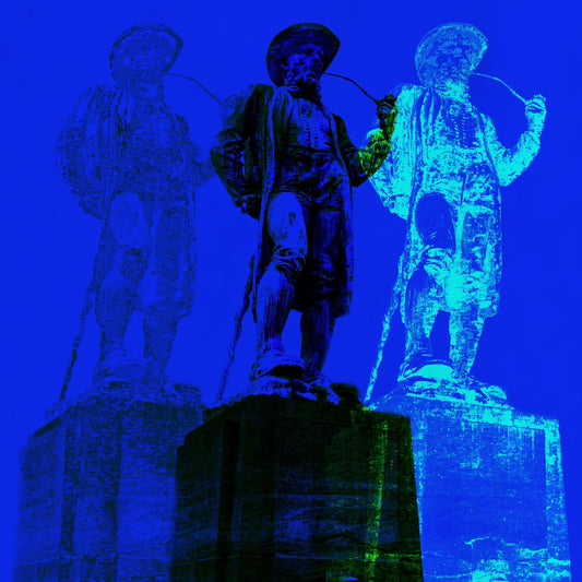 Acrylglasbild - Leineweber Blau