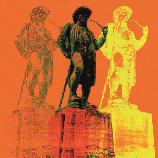 Acrylglasbild - Leineweber Orange