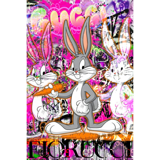 Acrylglasbild - Luxury Bunny