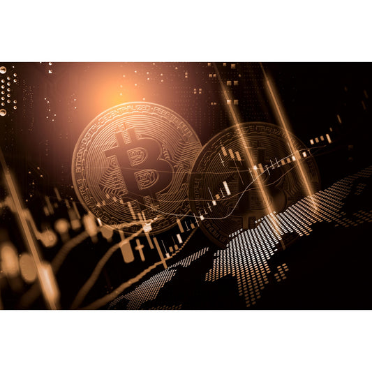 Acrylglasbild - Bitcoin