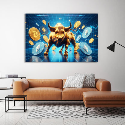 Acrylglasbild - BTC and ETH