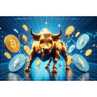 Acrylglasbild - BTC and ETH