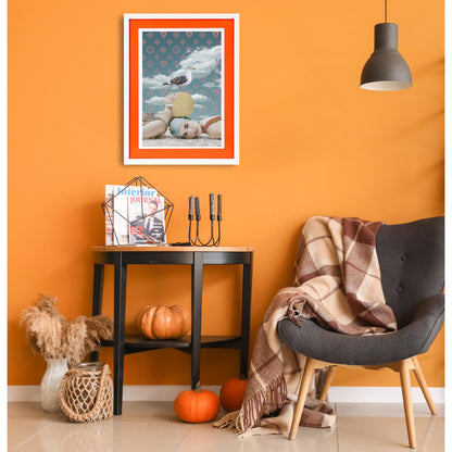 Tableau encadré avec passe-partout en acrylique - Luxe