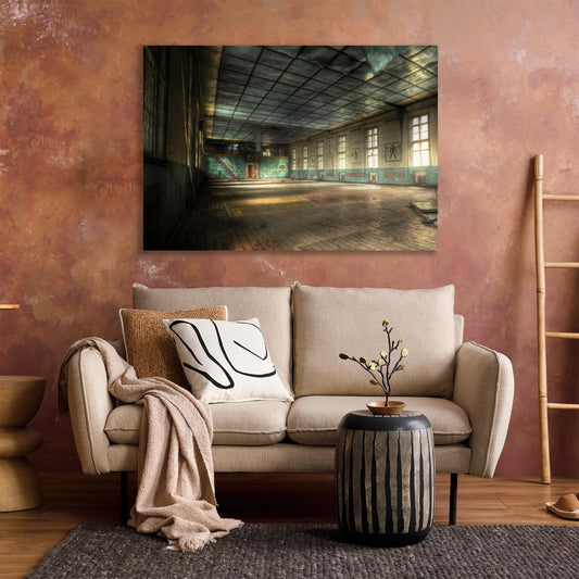 Aluminiumbild - Lostplace Sporthalle