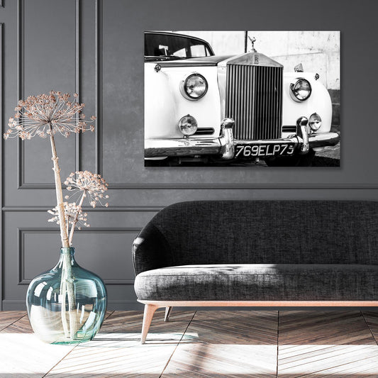 Aluminiumbild - Oldtimer Front Wohnbeispiel