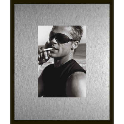 Rahmenbild mit Alupassepartout - Brad Pitt