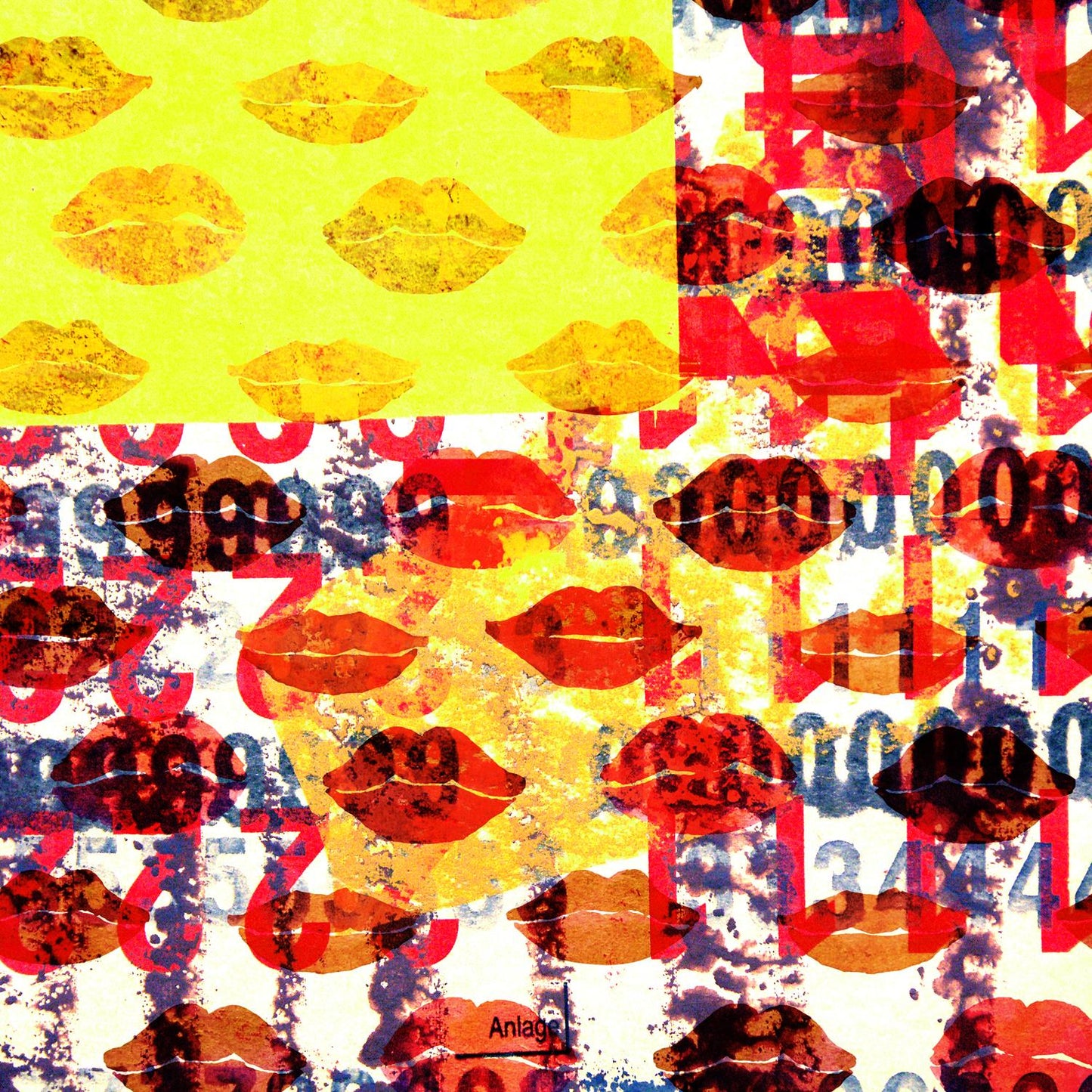 Leinwandbild - Red Lips