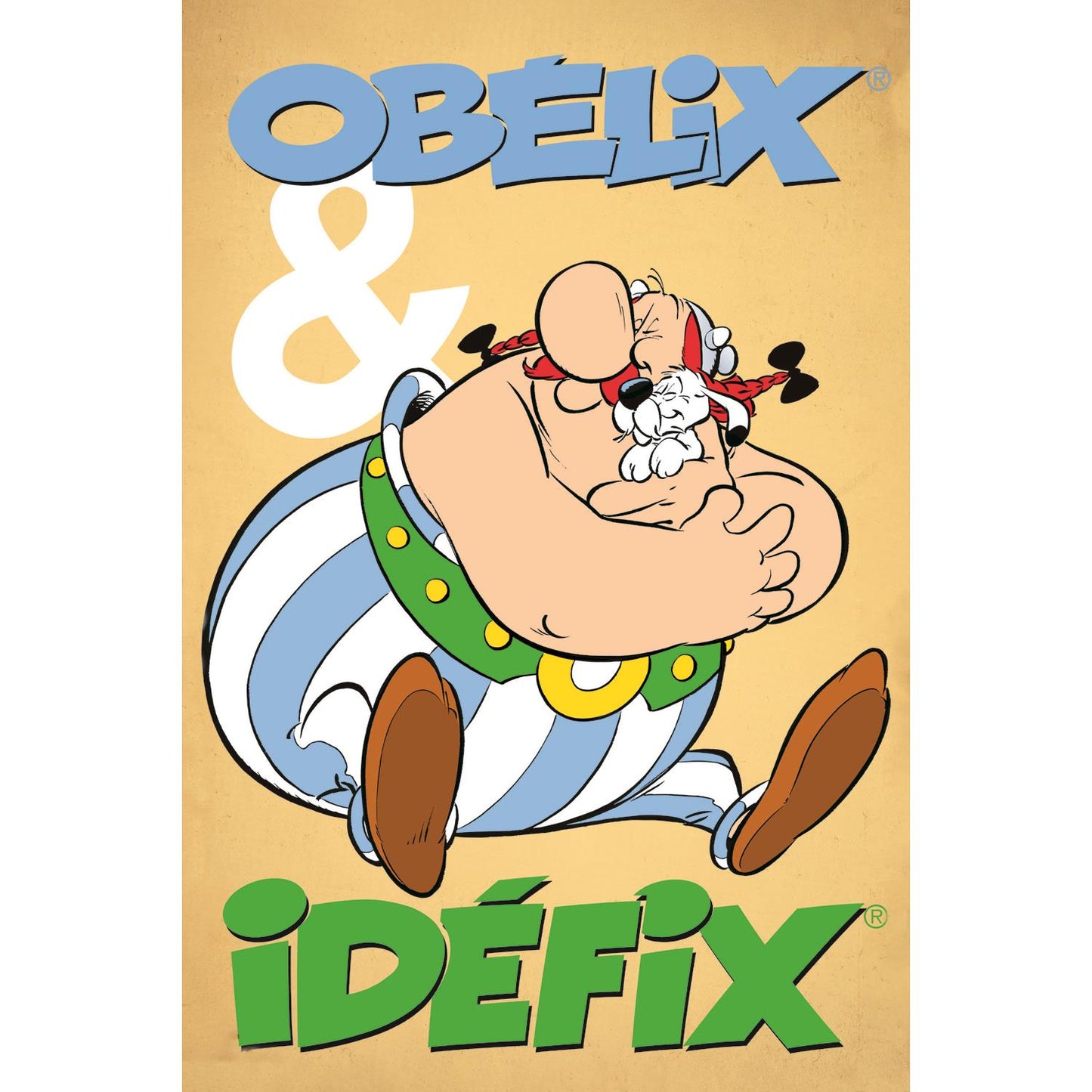 Leinwandbild - Obelix und Idefix