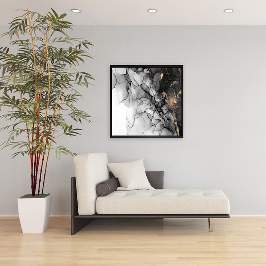 Leinwandbild mit Schattenfugenrahmen - Linear Flow