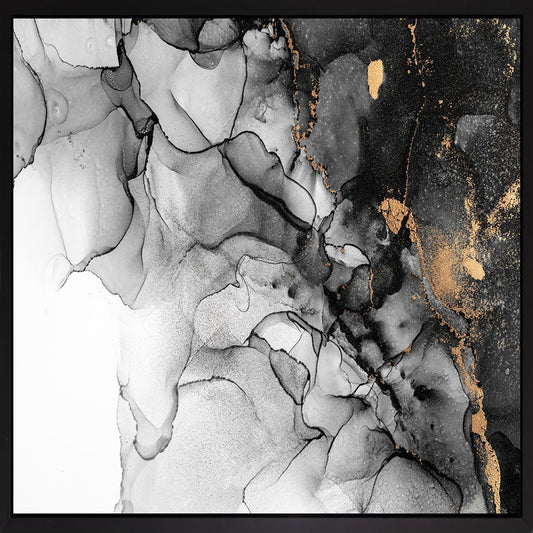 Leinwandbild mit Schattenfugenrahmen - Linear Flow