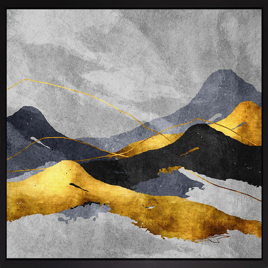 Leinwandbild mit Schattenfugenrahmen - Abstract Pulse