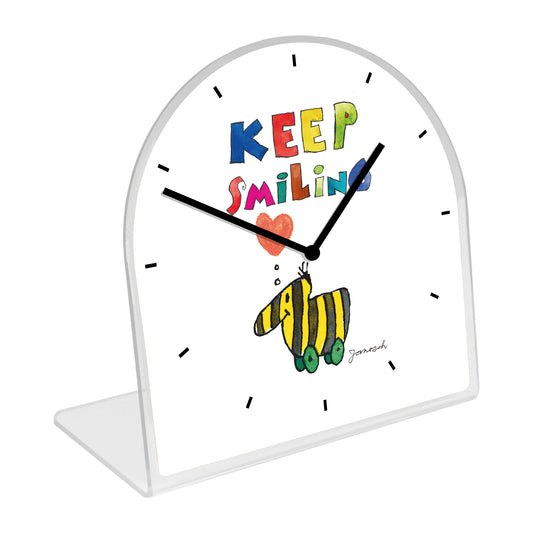 Janosch Acrylglas-Uhr - Tigerente Keep Smiling