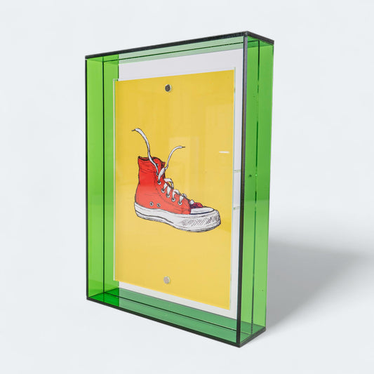 Acrylglas Bilderrahmen - Neon Grün