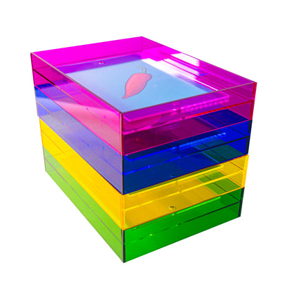 Acrylglas Bilderrahmen - Neon Pink