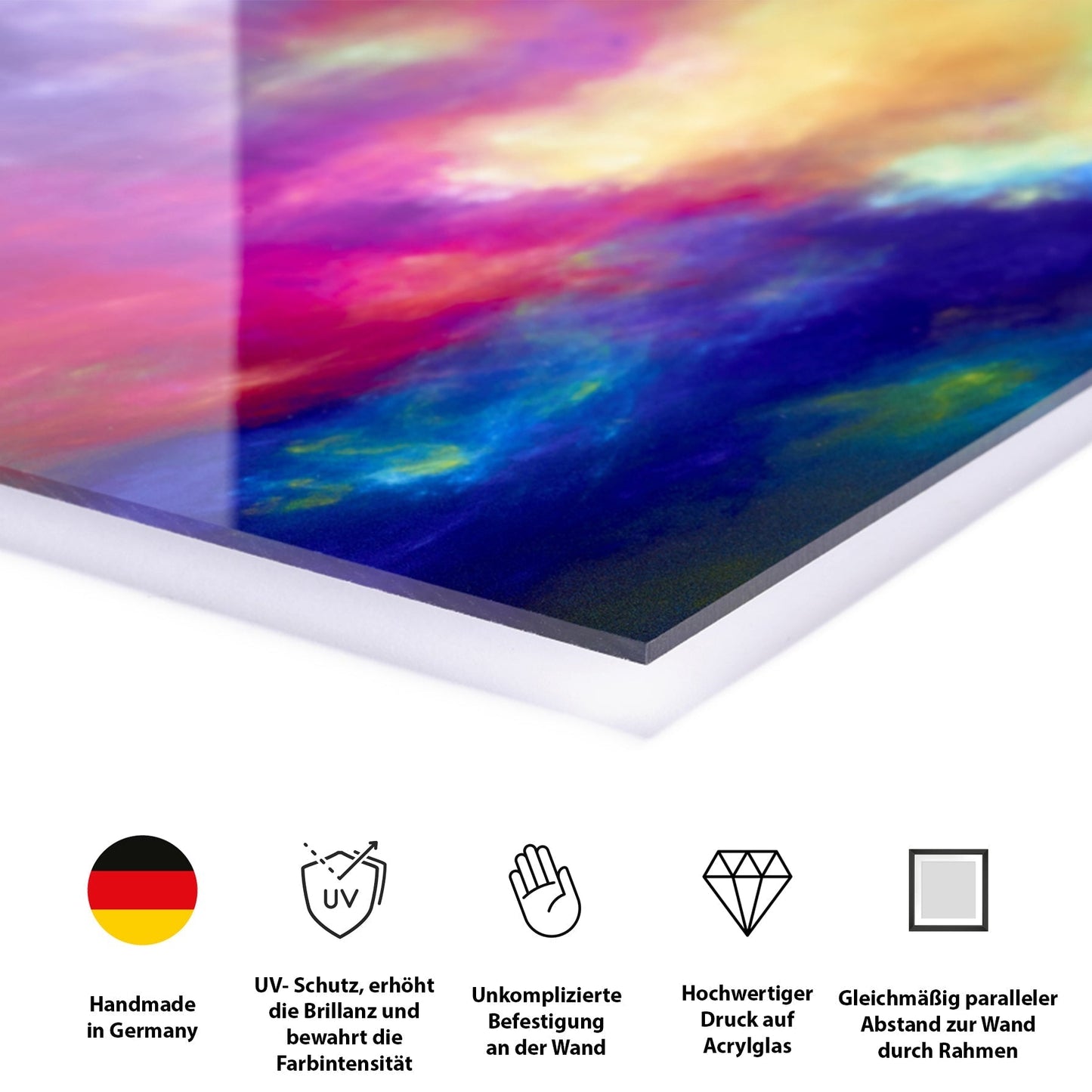 Acrylglasbild - Münster Lambertikirche Grün