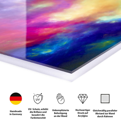 Acrylglasbild - Paderborn Dom Blau