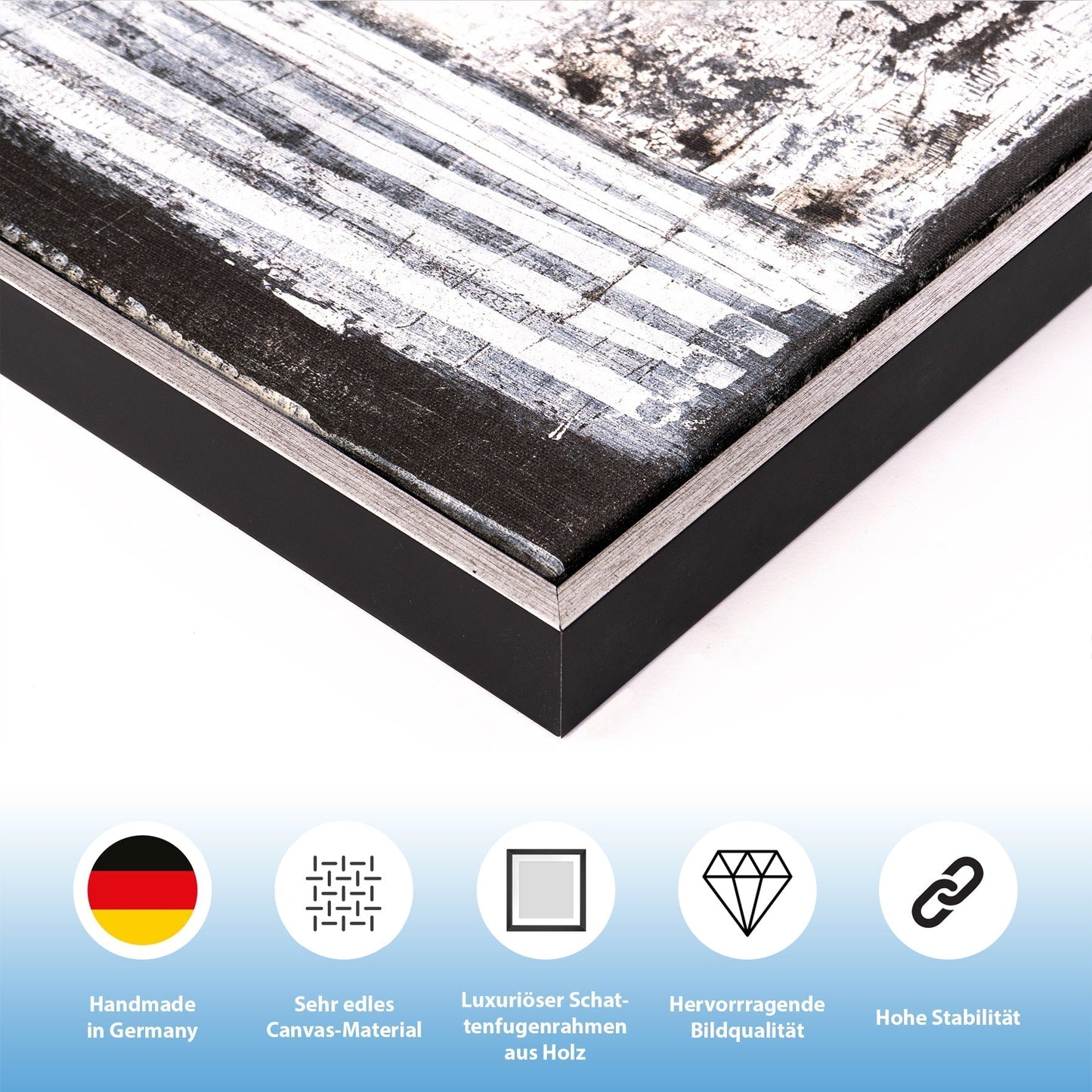 Leinwandbild mit Schattenfugenrahmen - Graphic Soul 40x60cm