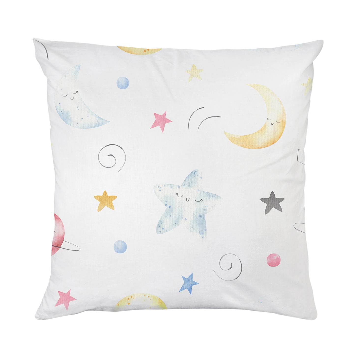 Taie d'oreiller - Lune et étoiles