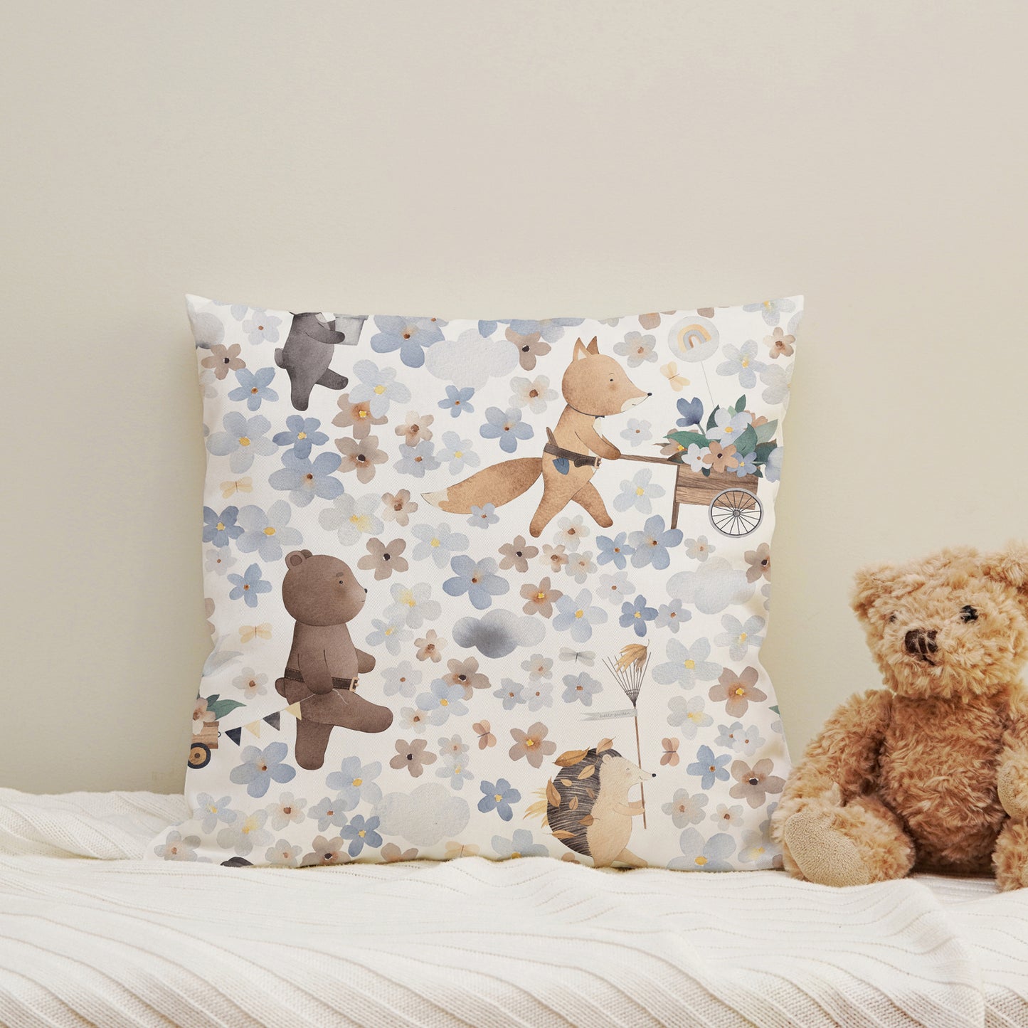 Taie d'oreiller - Petits animaux affairés