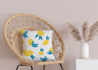 Kissenbezug - Lemons on white