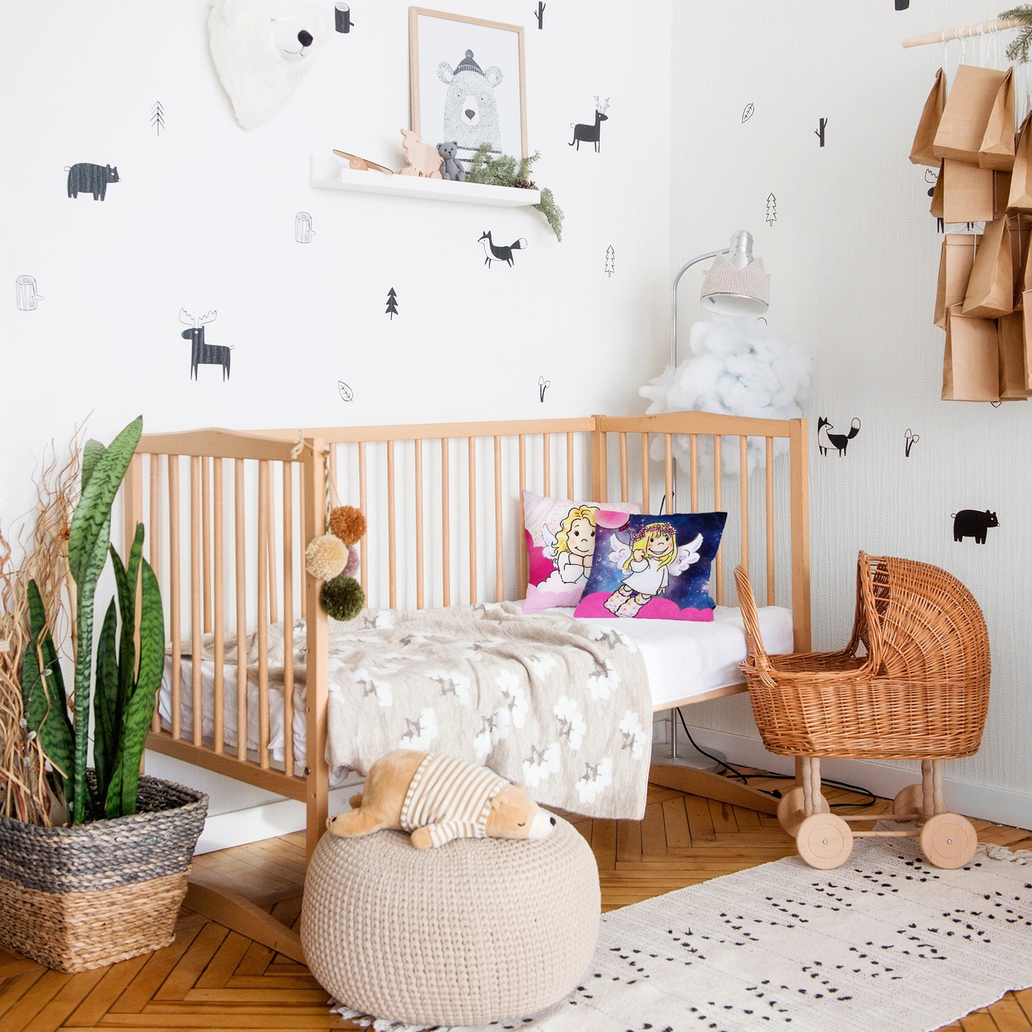 Kissenbezug - Schutzengel Lila