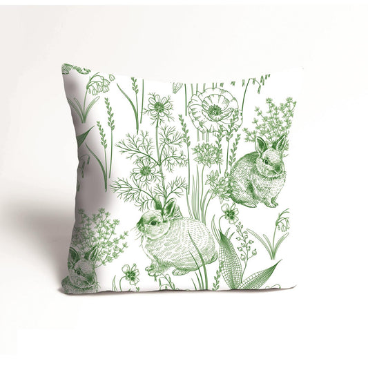 Kissenbezug - Hasen Green