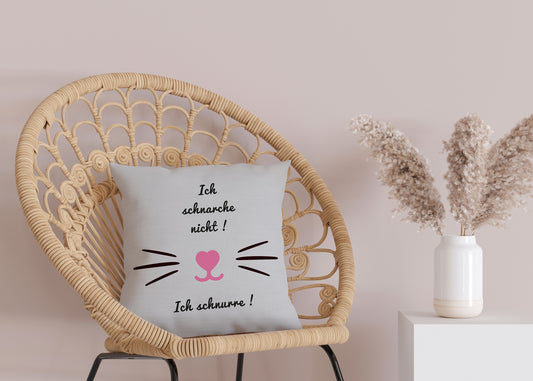 Kissenbezug - Ich schnarche nicht, ich schnurre