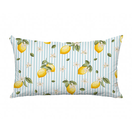 Outdoor Kissenbezug - Streifen Zitronen