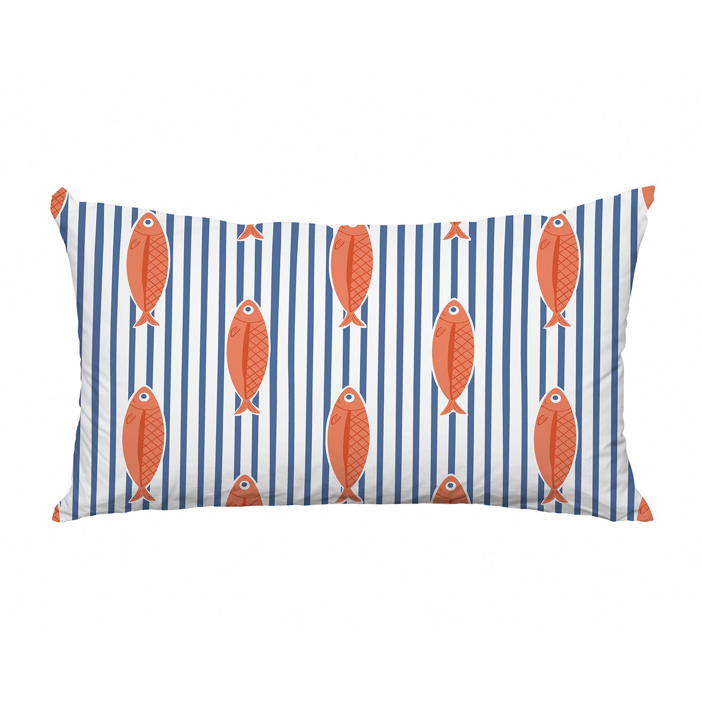 Outdoor Kissenbezug - Fische und Streifen