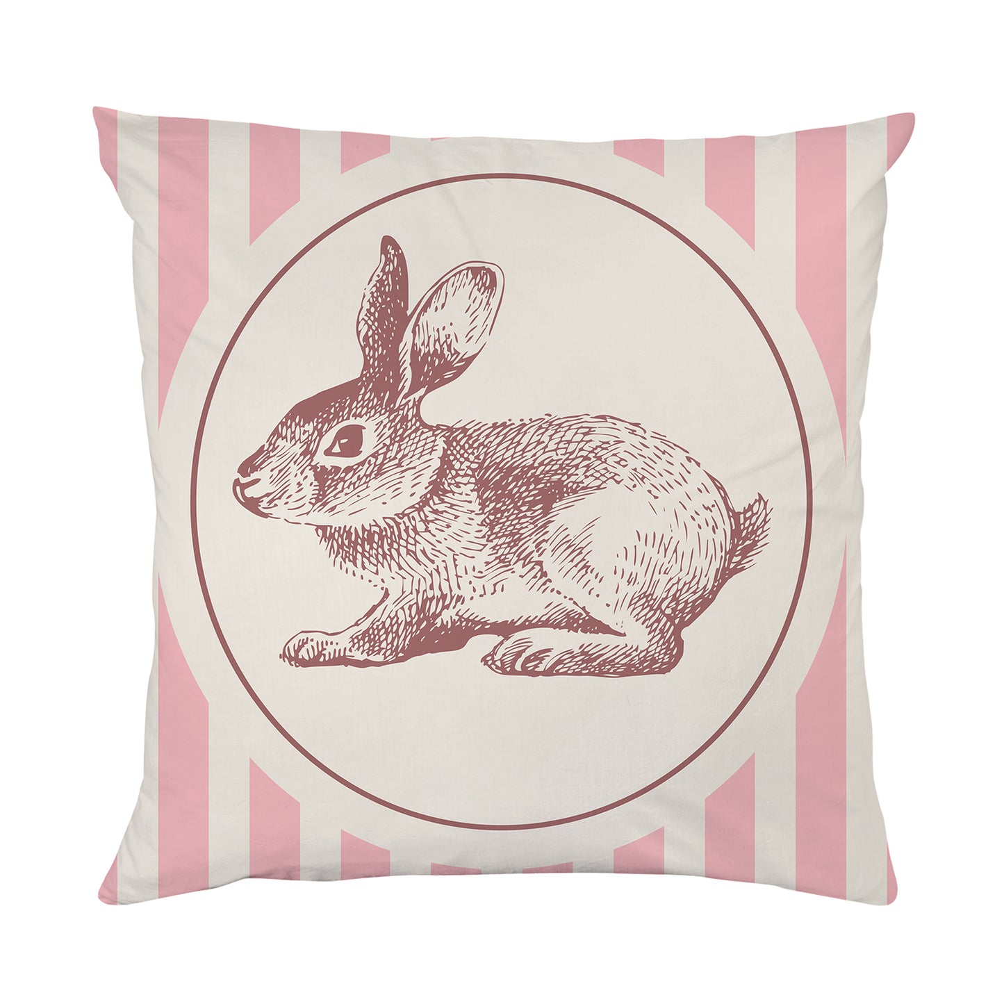 Kissenbezug - Retro Hase